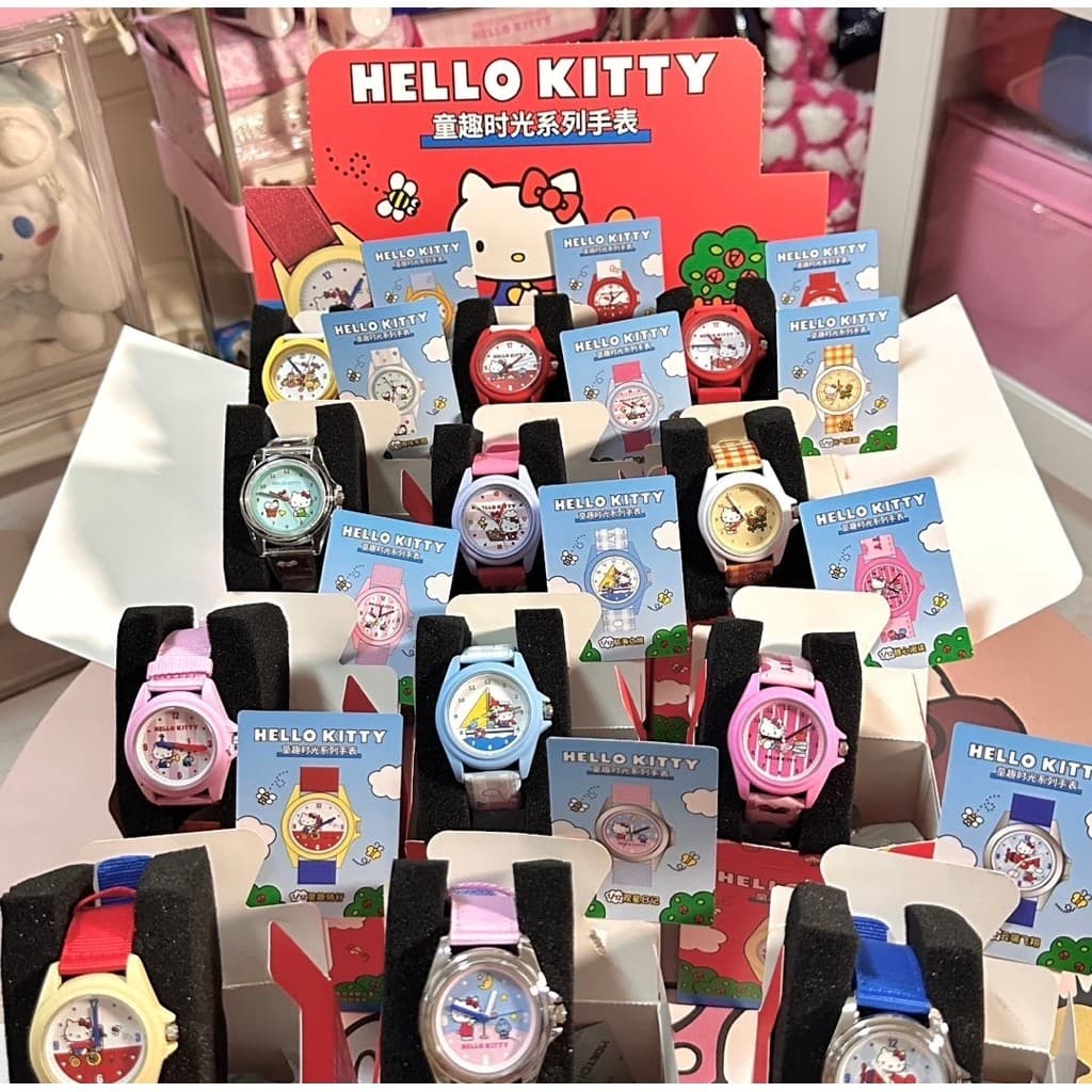 โล๊ะสต็อค🤍ขายขาดทุน กล่องสุ่ม Hello Kitty COSMOS WRIST Watch นาฬิกา คิตตี้ของแท้ นาฬิกาข้อมือ นาฬิกาคิตตี้…