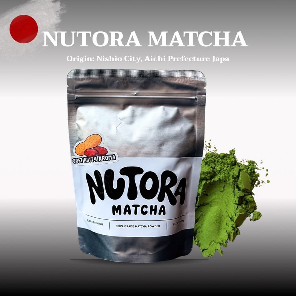 ผงมัทฉะ NUTORA Super Premium Matcha ผงมัทฉะแท้ 100 กรัม