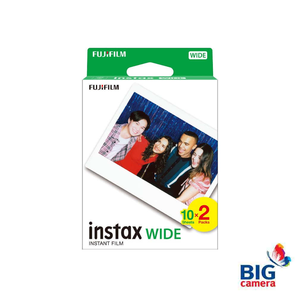 Instax WIDE Film 10*2 [ฟิล์มขอบขาว 20 แผ่น] - FUJI TH (ใช้ได้กับกล้อง Instax wide 400 , Instax Link Wide…