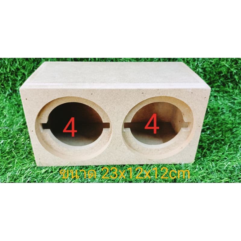 กล่องลําโพงเสียงแหลม DIY ขนาด 2 ดอก ขนาดตู้ 23 * 12 * 12 เซนติเมตรงานเนียนพร้อมไปทําสีได้ทันที รูปที่ 1