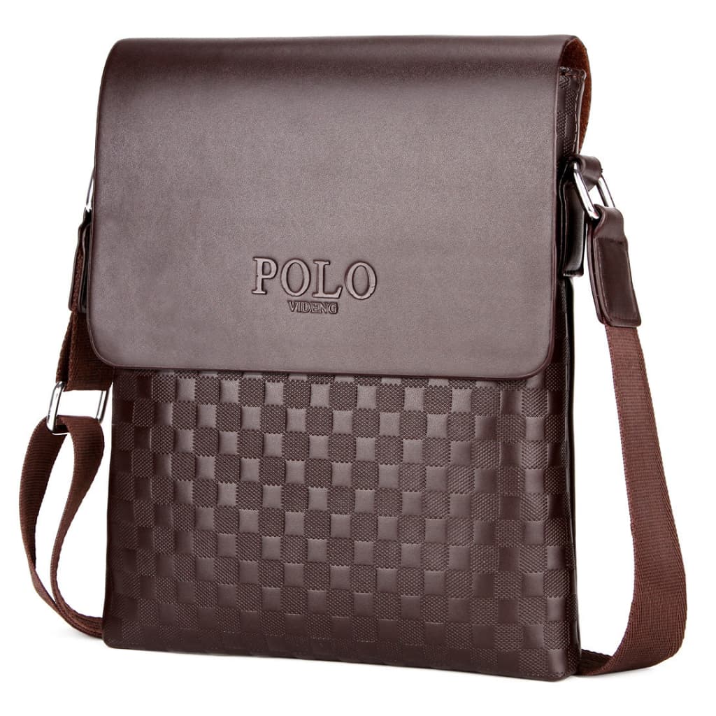 ในไทย ถูกที่สุด PL กระเป๋าสะพายข้างผู้ชาย PU Leather
