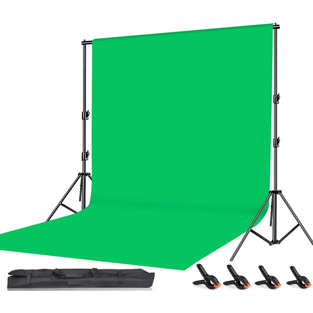 ฉากถ่ายรูป 2x2m มี3สีเลือกได้ ครบเซต (โครงฉากอลูทิเนียม2x2m ขา2m 2ตัว/คานบน3ท่อน และตัวหนีบผ้า4ตัวค่ะ &1…