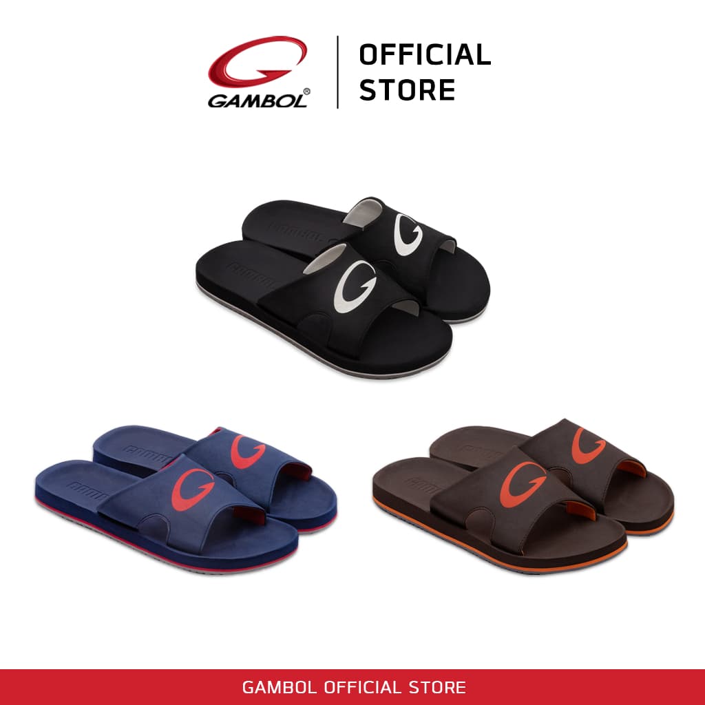 GAMBOL แกมโบล รองเท้าแตะสวมชาย รุ่น GM12078 Size 40-44