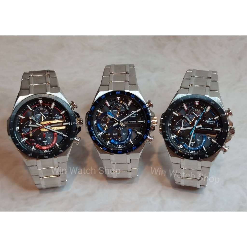 นาฬิกา Casio Edifice รุ่น EQS-920DB นาฬิกาผู้ชาย Solar Powered Chronograph ของแท้ 100% ประกันศูนย์ CMG 1 ปี