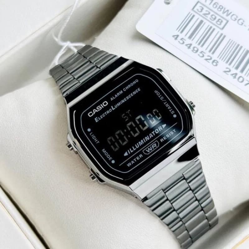 Casio Vintage รุ่น A168WGG-1B ของแท้ 100% ใส่ได้ทั้ง หญิงและชาย