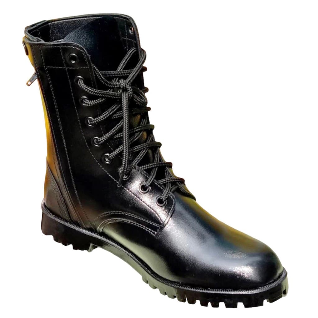 COMBAT หนังบาจา รุ่น 002 รองเท้าคอมแบท ทหาร มีเชือก ทบ. พร้อมส่ง