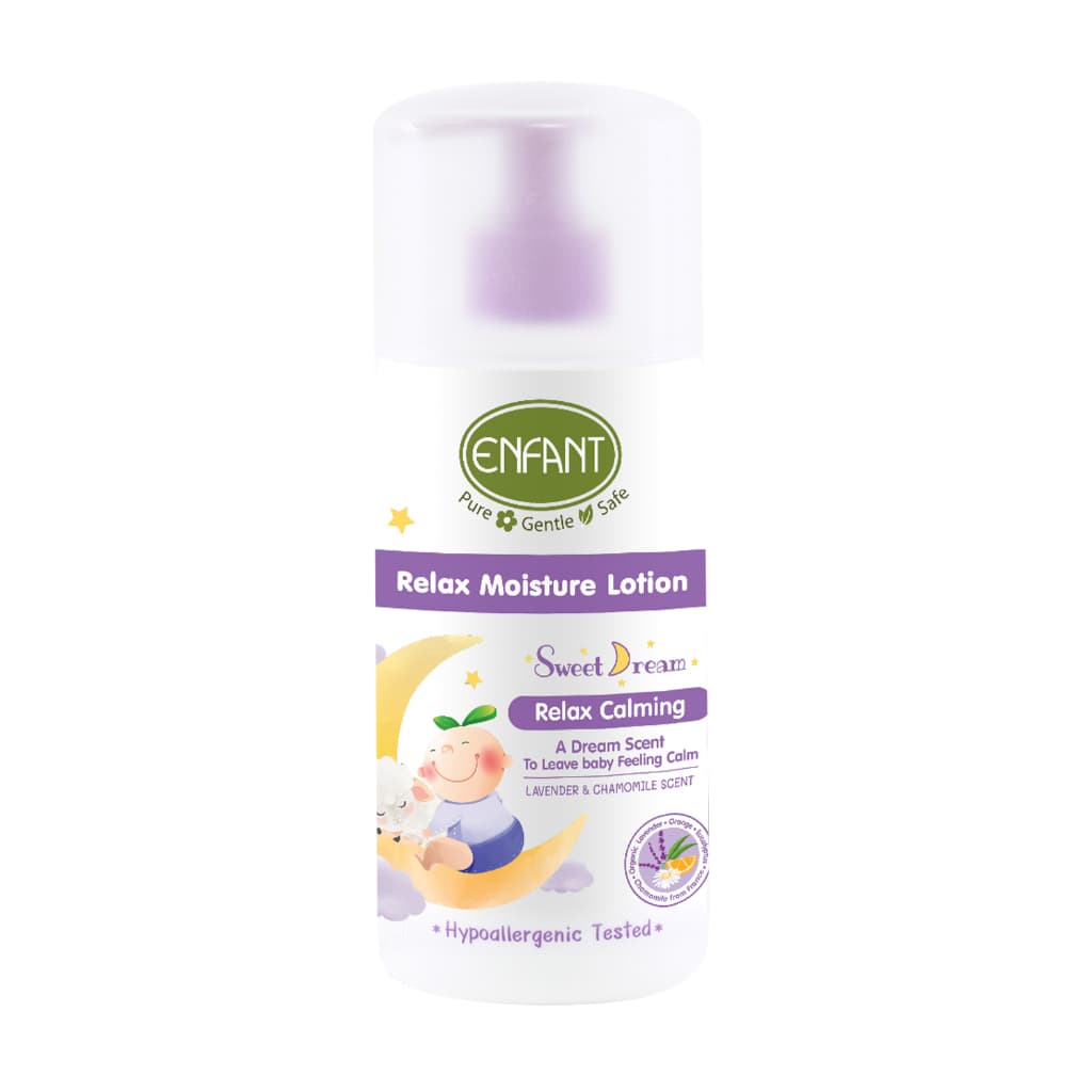 ENFANT (อองฟองต์) Sweet Dream Relax Moisture Lotion โลชั่นบํารุงผิว สูตรอ่อนโยน ใช้ได้ตั้งแต่เด็กแรกเกิด ขนาด…