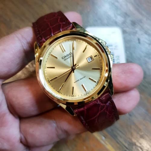 นาฬิกา Casio แท้ รุ่น MTP-1183Q-9A , MTP-1183Q-7A นาฬิกา ผู้ชายสายหนังแท้ สีน้ําตาล…