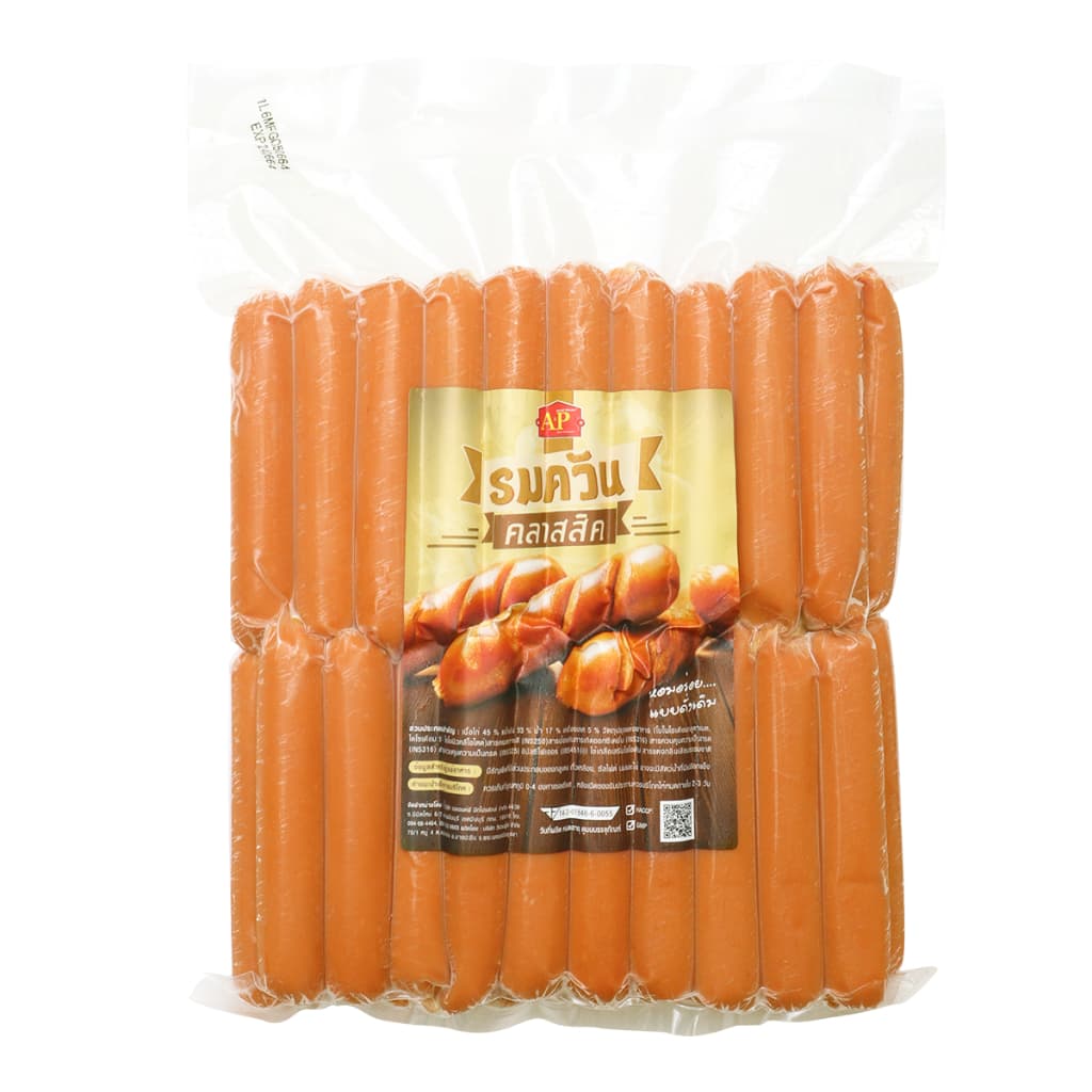 ฮอทดอกคลาสสิค ตรา A&P 40 ชิ้น ขนาด 1000 กรัม /สินค้าแพ็คเจลเย็นทุกออเดอร์🧊"