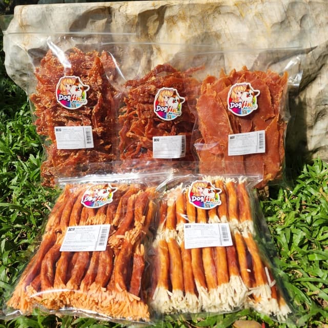 Dogfin สันในไก่อบแห้งถุงใหญ่ 500g.-1kg. (แบบเยอะที่สุด)