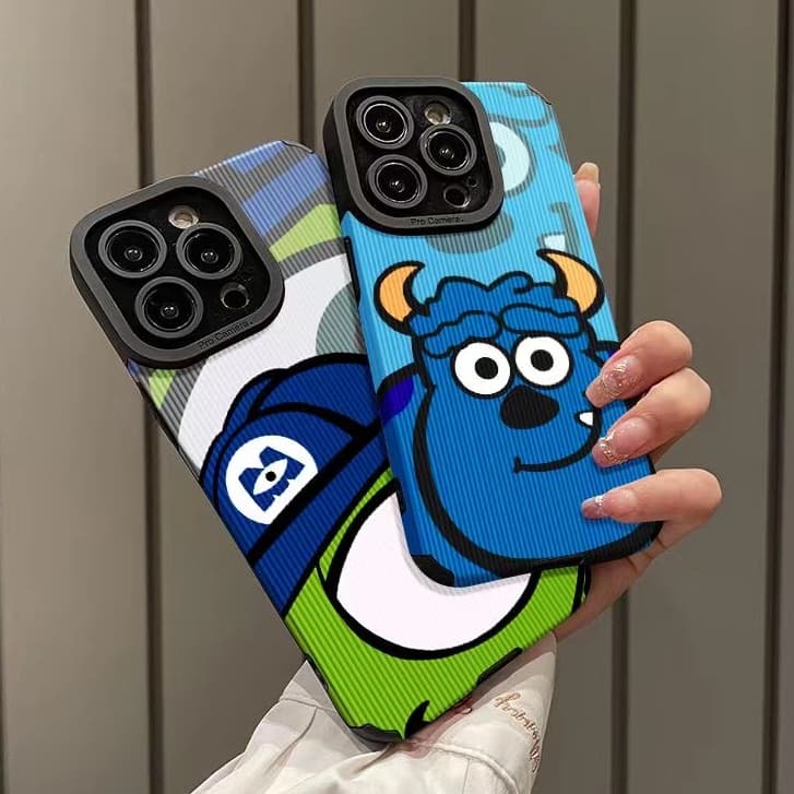 For iPhone 11 เคสไอโฟน Monsters Pattern For iPhone 14 15 13 12 Pro Max X XS XR 7 8 Plus SE กันกระแทก การ์ตูน…