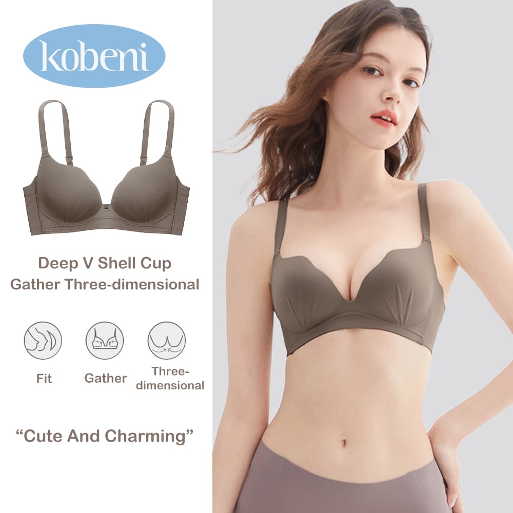 KOBENI BRA เจลลี่บรา บราไร้ขอบ ไร้โครง ใส่สบาย เนื้อผ้านิ่ม เก็บทรงดี ไม่ปลิ้น เสื้อชั้นใน