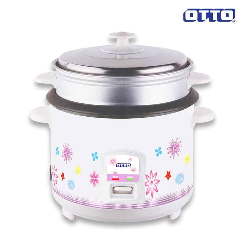 OTTO หม้อหุงข้าวพร้อมซึ้งนึ่ง 1 ลิตร รุ่น CR-110/CR-110T ​(คละรุ่น คละลาย) หม้อหุงข้าวอุ่นทิพย์ หม้อนึ่ง…