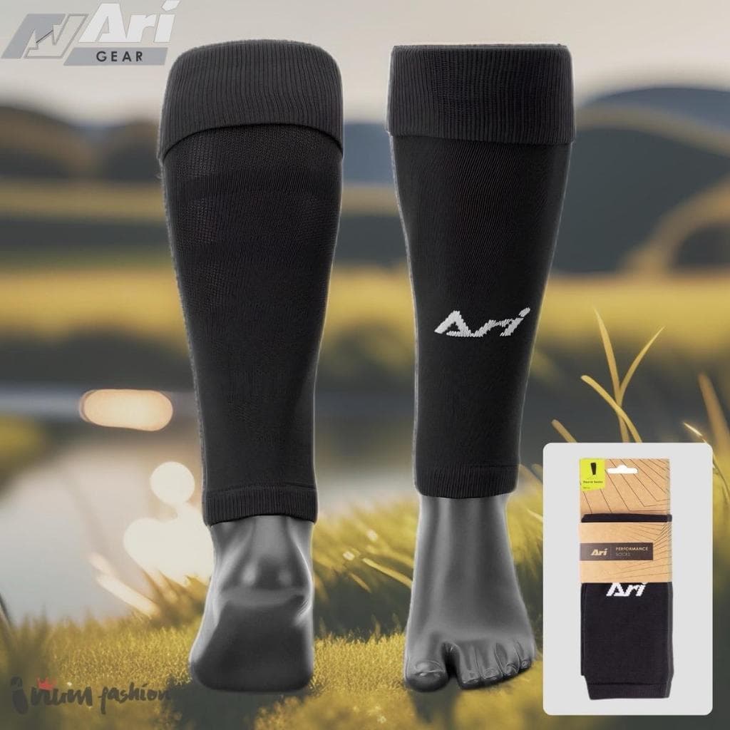 ถุงเท้าฟุตบอลตัดข้อสําเร็จรูป อาริ สีดํา /สีขาว ARI SLEEVE SOCKS - BLACK Sport ออกกําลังกาย กีฬา ของแท้