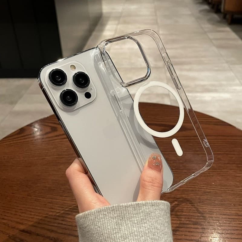 เคสใสกันกระแทก magnetic แม่เหล็กชาร์จไร้สาย เคสใสไอโฟนTPUใส งานหนาอย่างดี สินค้าพร้อมส่งจากไทย Magnetic…