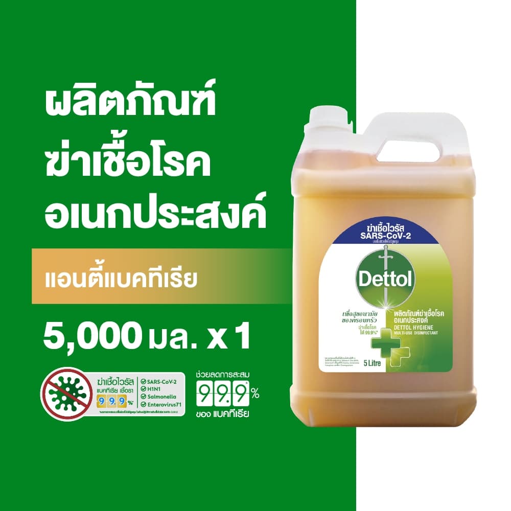 (แพ็กเกจอยู่ระหว่างการเปลี่ยนแปลง) Dettol น้ํายาฆ่าเชื้อเดทตอล น้ํายาฆ่าเชื้อโรค ไฮยีนมัลติ-ยูส น้ํายาถูพื้น…