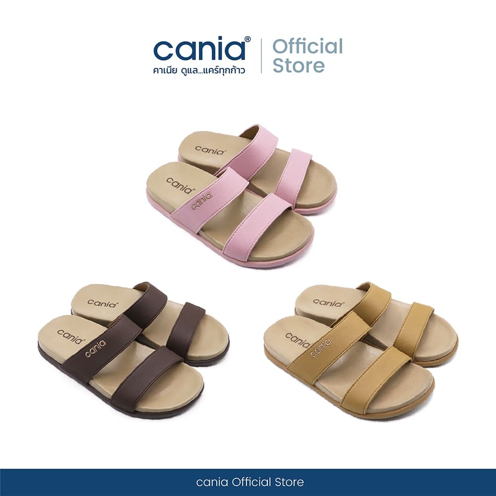 Cania คาเนีย รองเท้าแตะสวมหญิง รุ่น CW12128 Size 36-39
