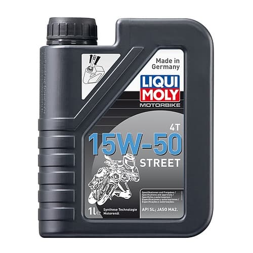 Liqui Moly Street 15W50 4T 1L. API SN+ น้ํามันเครื่อง สังเคราะห์แท้ รถมอเตอร์ไซค์ 4จังหวะ นําเข้าจากเยอรมัน…