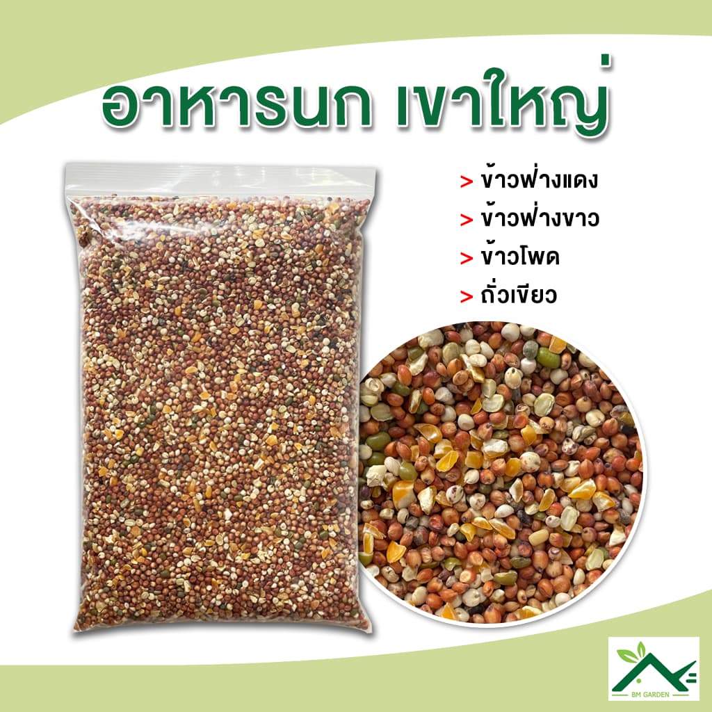 อาหารนกเขาใหญ่ อาหารนกBOOMZ ขนาด 1 กิโลกรัม รูปที่ 1