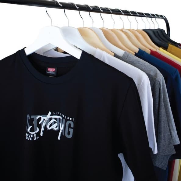 ผ้า cotton แท้ 100% [Super Soft] อย่างดี หนานุ่ม ใส่สบาย ไม่ร้อน ลาย STAY STRONG (no.226)