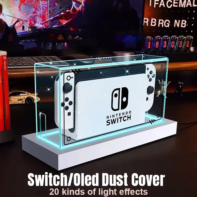กรอบ อะคริลิค ครอบเครื่อง Nintendo Switch OLED / V1/V2 กล่องอะคริลิค กันฝุ่น หนา 3 มม. สกรีนลายสวย
