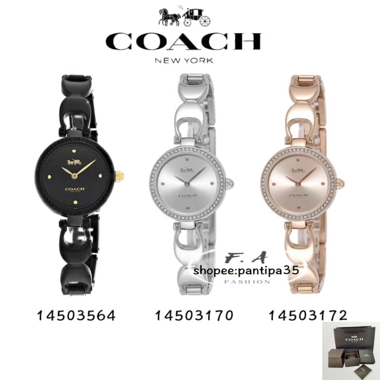 F.A ของแท้100% Coach14503564 14503170 14503172- 26 mm นาฬิกาแบรนด์เนม COACH นาฬิกาสําหรับผู้หญิง…