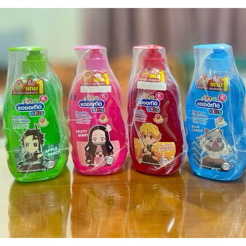 (1แถม1) โคโดโม เฮดทูโทคิดส์ แชมพูสบู่เหลวกลิ่นแอปเปิ้ลพีช 400 มล x 2 สําหรับเด็กและเด็กหญิง "เหมาะสําหรับเด็ก…