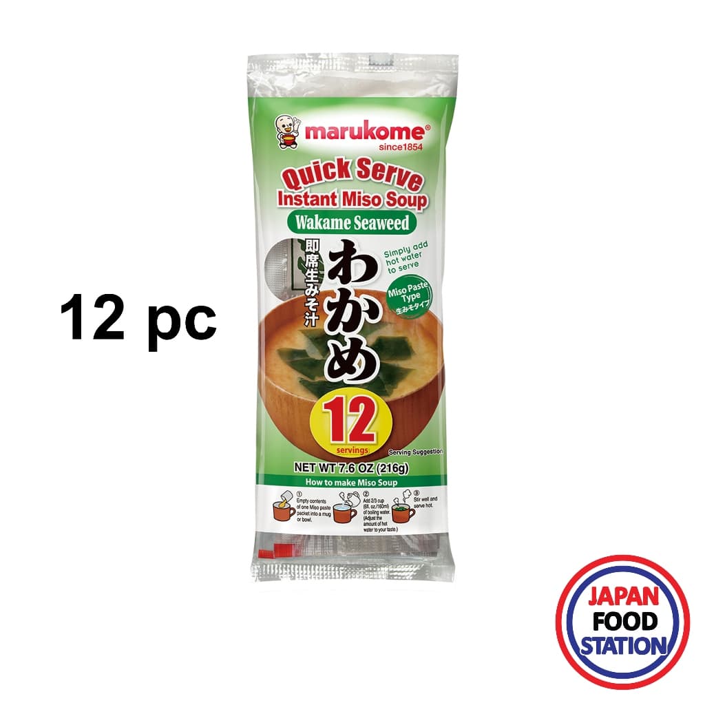 MARUKOME SOKUSEKI NAMA MISOSHIRU WAKAME 216 G (12521) ซูปมิโสะกึ่งสําเร็จรูปสาหร่ายวากาเมะ JAPANESE MISO SOUP
