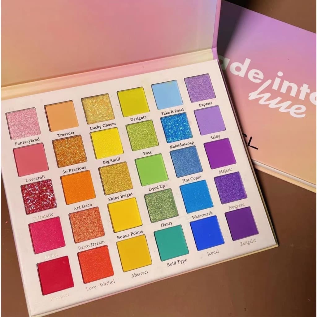 N432 MGL พาเลทอายแชโดว์ สีรุ้ง 30สี มีกลิตเตอร์ ชิมเมอร์ สีชัด กันน้ํา กันเหงื่อ ติดทน
