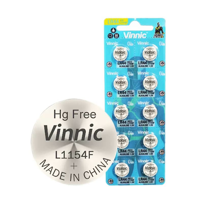 ถ่านVinnic alkaline L1154F/LR44/AG13 1.5V ของแท้
