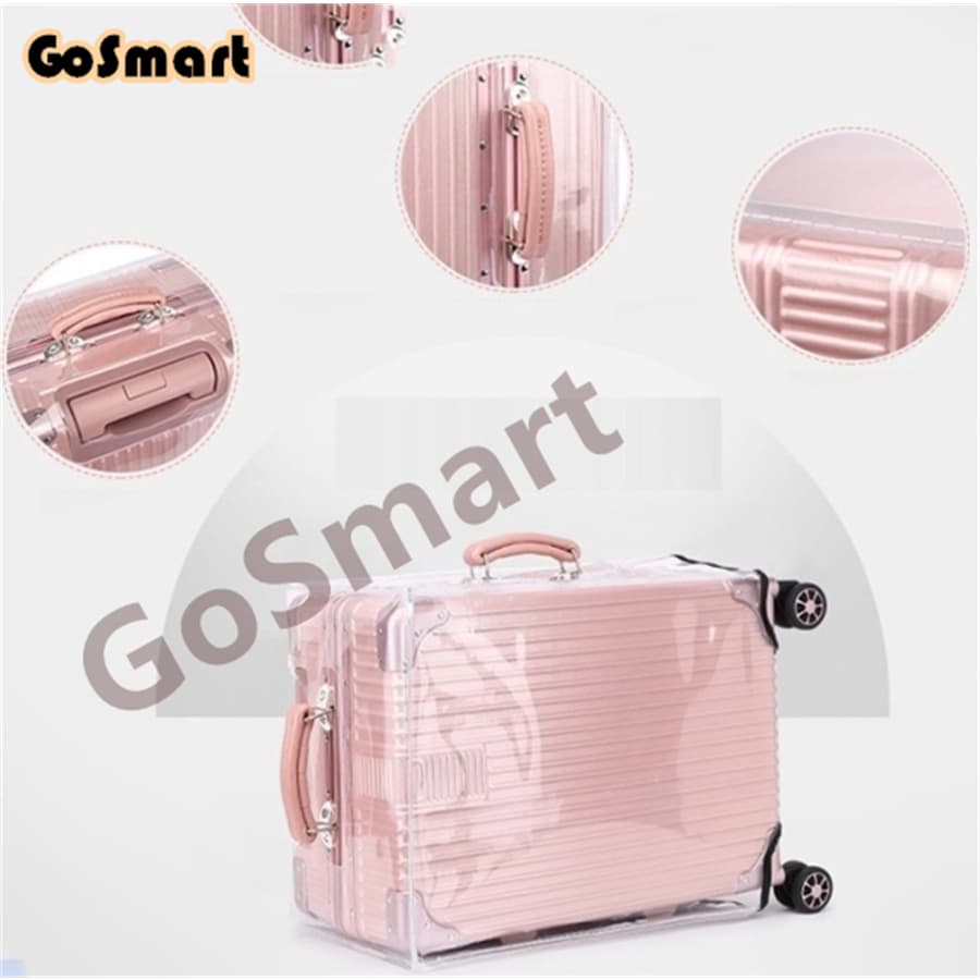 พลาสติกใส PVC คลุมกระเป๋าเดินทางแบบขอบใส/ไร้ขอบ - PVC Luggage Cover พร้อมส่ง สินค้าคงคลังในประเทศไทย