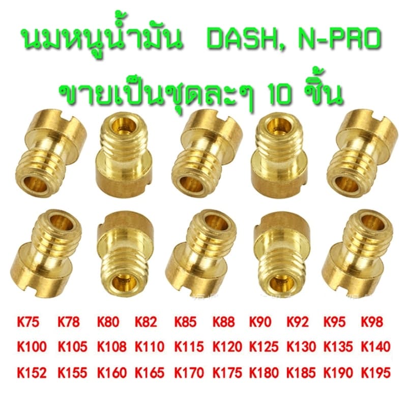 นมหนูน้ํามัน ใส่ได้กับคาบู แดช,เอ็นโปร DASH, N-PRO ของในไทยส่งทุกวัน ชุด10ชิ้น