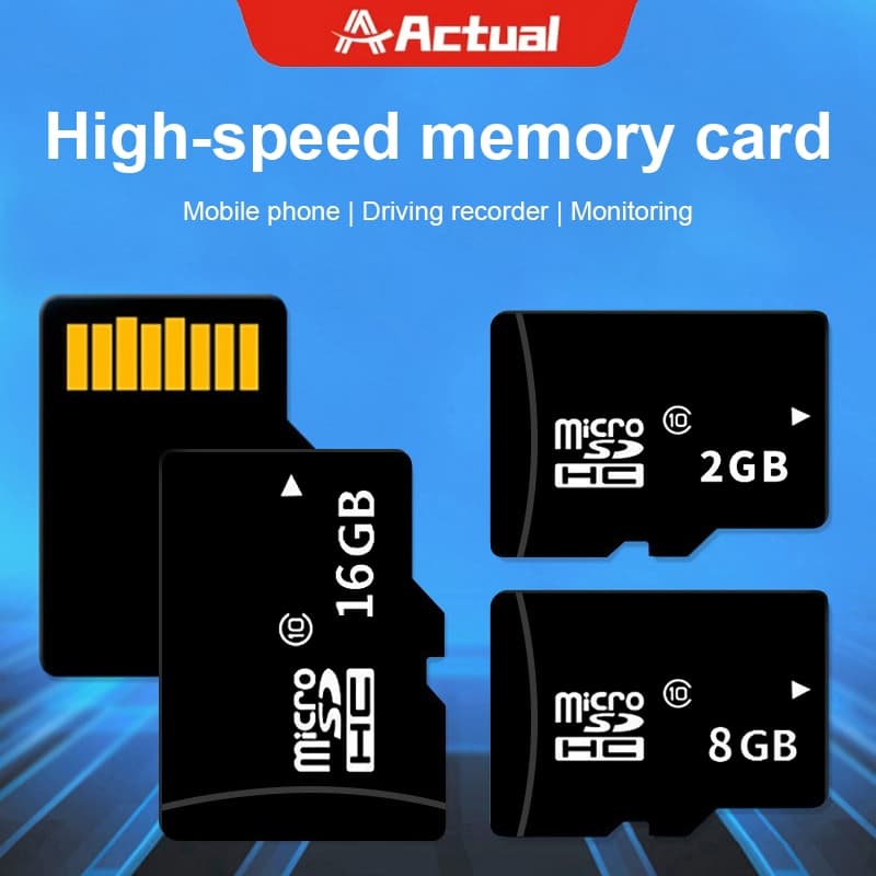 Actual เมมโมรี่การ์ด Micro SD card Memory Card 256GB 128GB 2GB กล้อง/ โทรศัพท์มือถือ/โดรน/จอ android…