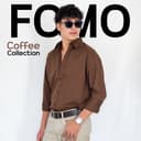 Fomo-เชิ้ตแขนยาว สีช็อคโกแลต เสื้อเชิ้ตสีเอิร์ธโทน **เช็คไซซ์จากตางรางไซซ์ของทางร้านเท่านั้น**