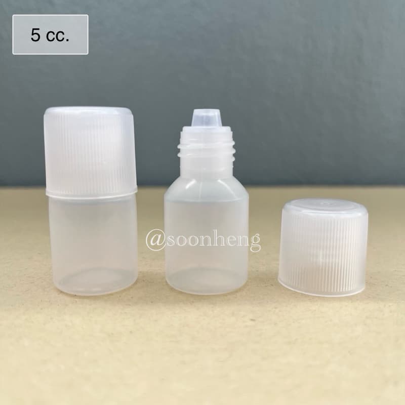 (แพ็ค 100 ใบ) ขวดหยดพลาสติก 5 cc รูปที่ 1