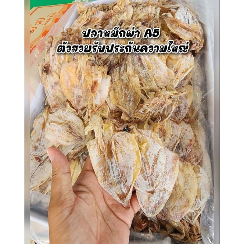 ปลาหมึกผ่าA5 ไซส์ 3-4 นิ้ว ปลาหมึกผ่าตัวสวย ทางร้านแบ่งขายตามน้ําหนัก สามารถเลือกได้ที่ตัวเลือก สินค้าขายดี