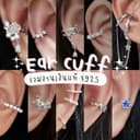 Ear cuff ️(ชุด4)งานเงินแท้S925 มาใหม่ งานสวยน่ารักมากค่ะ แพ้ง่ายใส่ได้ค่ะ