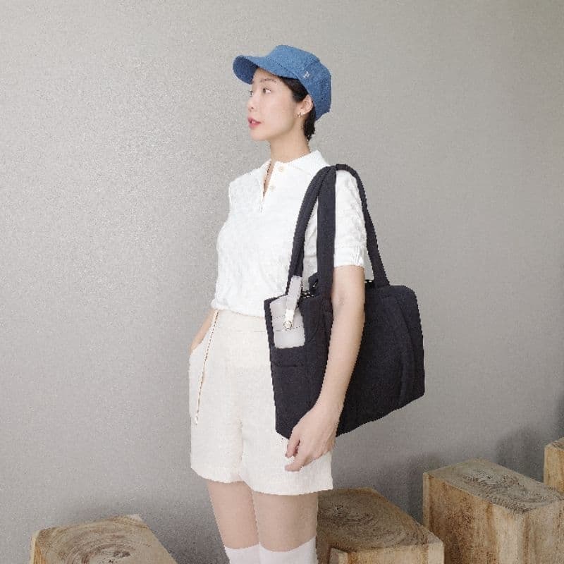 Big dog fluffy bag Gen 2 (ใส่โน๊ตบุ๊คได้ทุกไซส์) กระเป๋าสะพาย ไนล่อน ใบใหญ่ WHITEOAKFACTORY