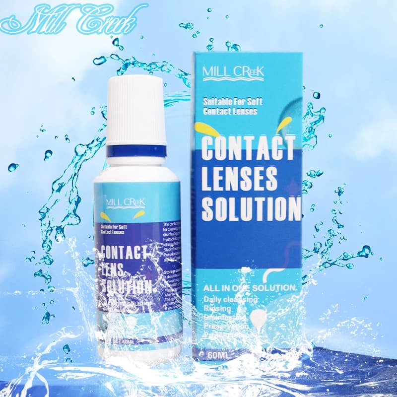 MILL CREEK Lens Solutions น้ํายาล้างคอนแทคเลนส์ ขนาด 60 ml น้ํายาล้างคอนแทคเลนส์ น้ํายาล้างแช่คอนแทคเลนส์