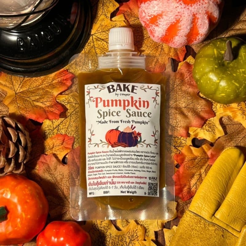 Pumpkin Spice Sauce ซอสชง ลาเต้ และ เมนูอื่นๆ (สูตรหลังซอง) pumpkin spice latte syrup