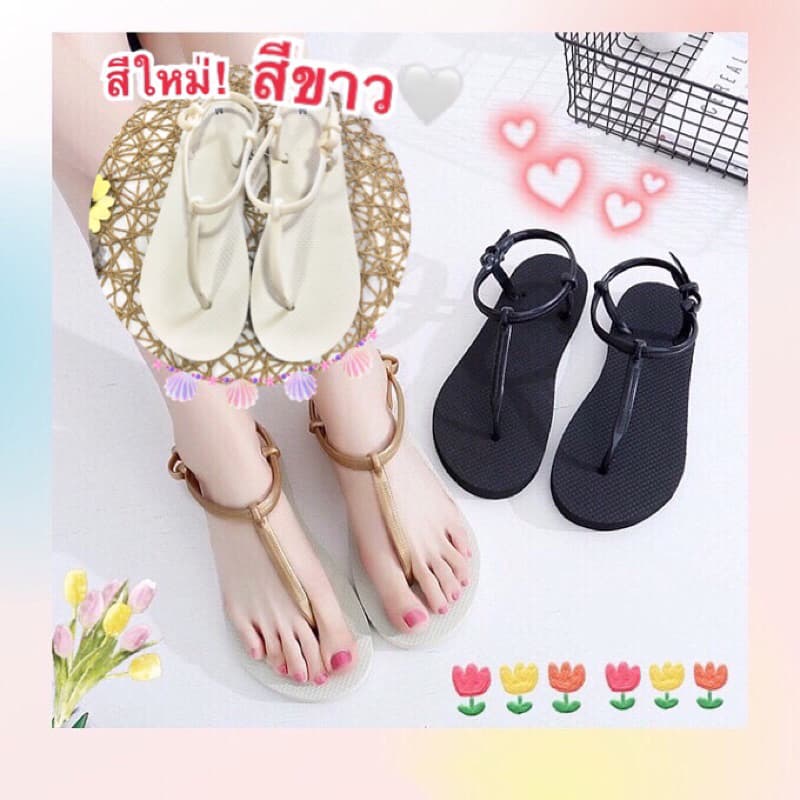 💕🩴รองเท้าแตะรัดส้น รุ่นSummer 🔆ใส่ง่าย น้ําหนักเบา ใส่เล่นชิลๆ💕🐰