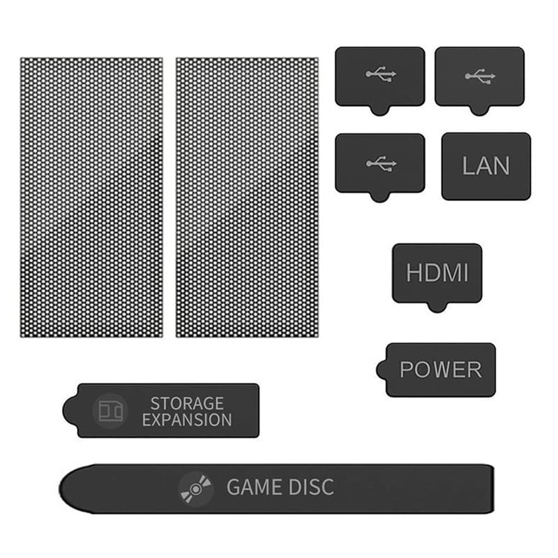 ใหม่ XBOX Series S X ชุดกันฝุ่น HDMI ชุด 8 ชิ้นปลั๊กกันฝุ่น