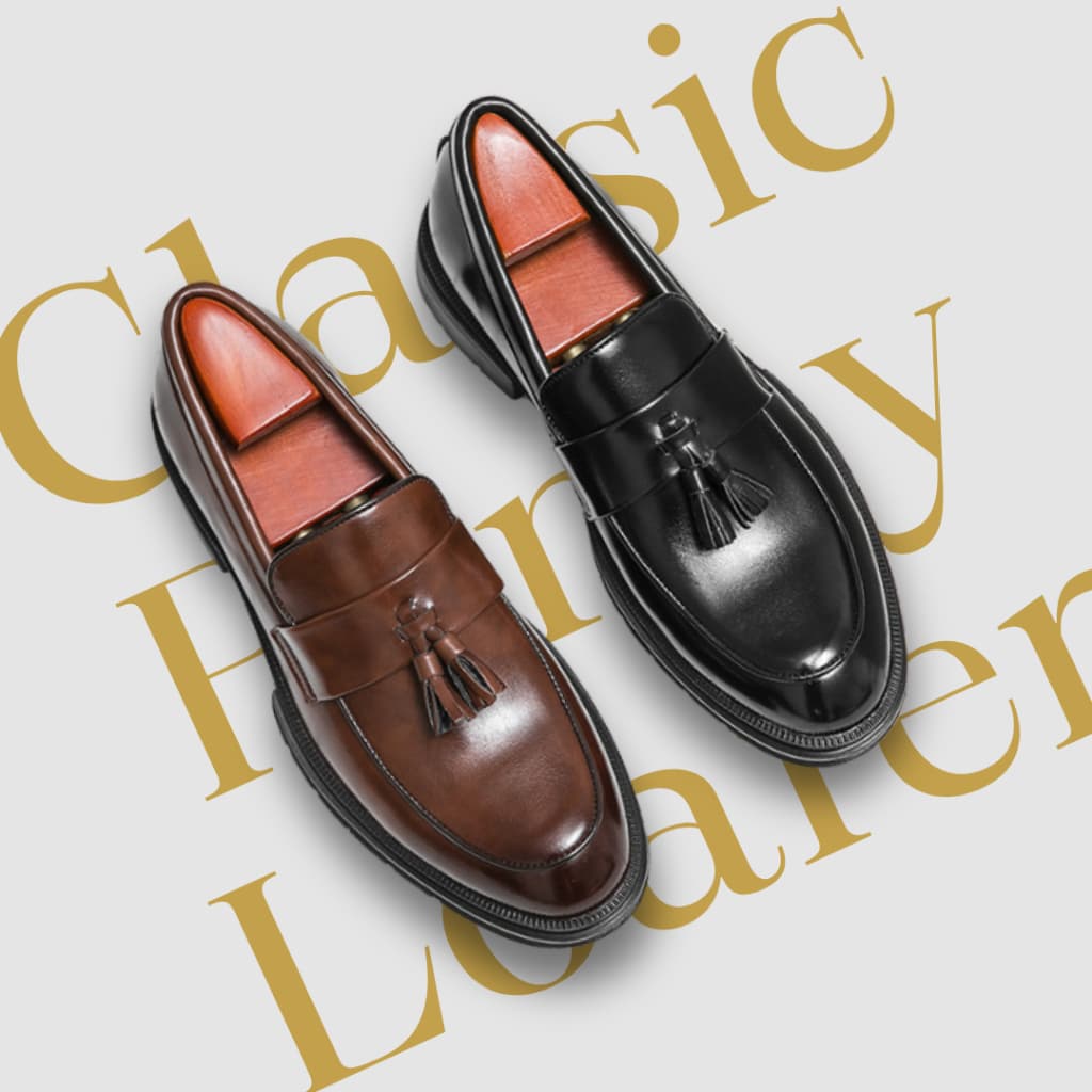 Sunday shop รองเท้า โลเฟอร์ สีดํา สีน้ําตาล Classic penny loafer รุ่น Duke