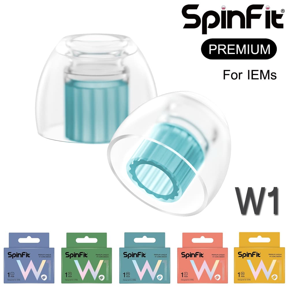 Spinfit W1 จุกหูฟัง ซิลิโคน สําหรับหูฟัง In-Ear Monitors (IEMs) Silicone Eartips for Earphones