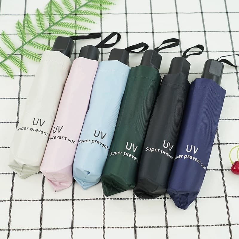 ร่มพับ ร่ม กันฝน ร่มพกพา ร่มกันแดด ร่มกันUV ร่มกันฝน ด้านในดํา YS-01
