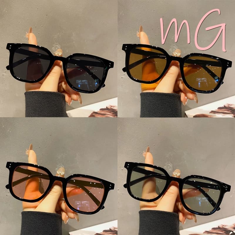 My Girl แว่นตากันแดด สีน้ําตาล กรอบใหญ่ ความรู้สึกหรูหรา เครื่องประดับแฟชั่นกันแดด หน้าใหญ่ดูเรียวขึ้น Unisex