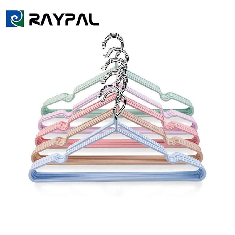 RAYPALไม้แขวนเสื้อ ไม้แขวนสแตนเลส เคลือบซีลีโคนกันลื่น 2ขนาด ไม้แเขวนเสื้อเด็ก 30cm ผู้ใหญ่40cm…