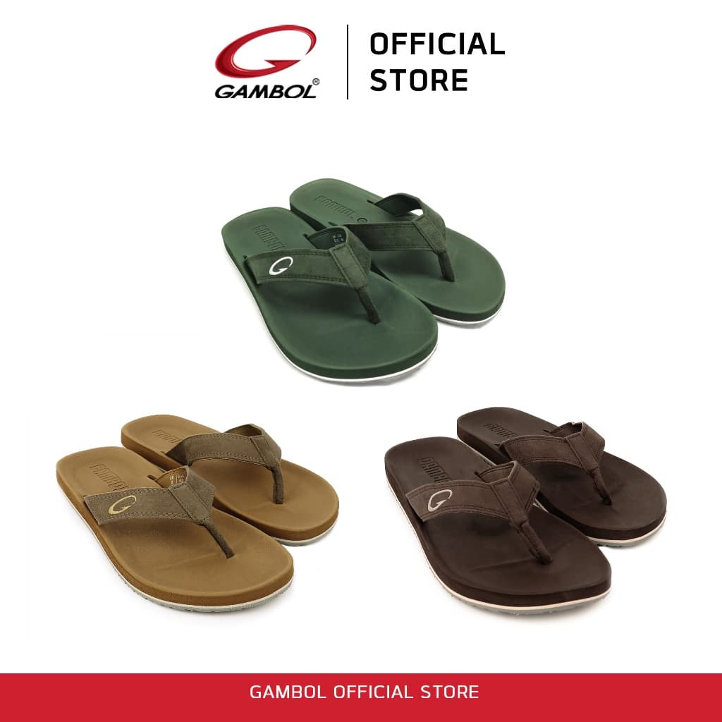 GAMBOL แกมโบล COZY รองเท้าแตะหนีบชายหญิง (โทนเข้ม) รุ่น GM11220 / GW11220 Size 36-46