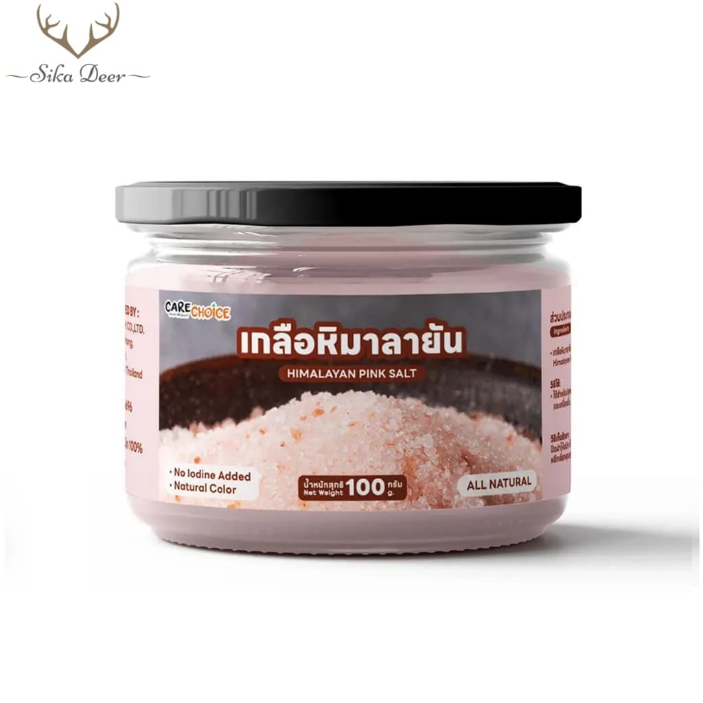 CareChoice แคร์ช้อยส์ เกลือหิมาลายัน (Care032) ขนาด 100กรัม เกลือหิมาลัย เกลือชมพู คีโตทานได้ Keto Himalayan…