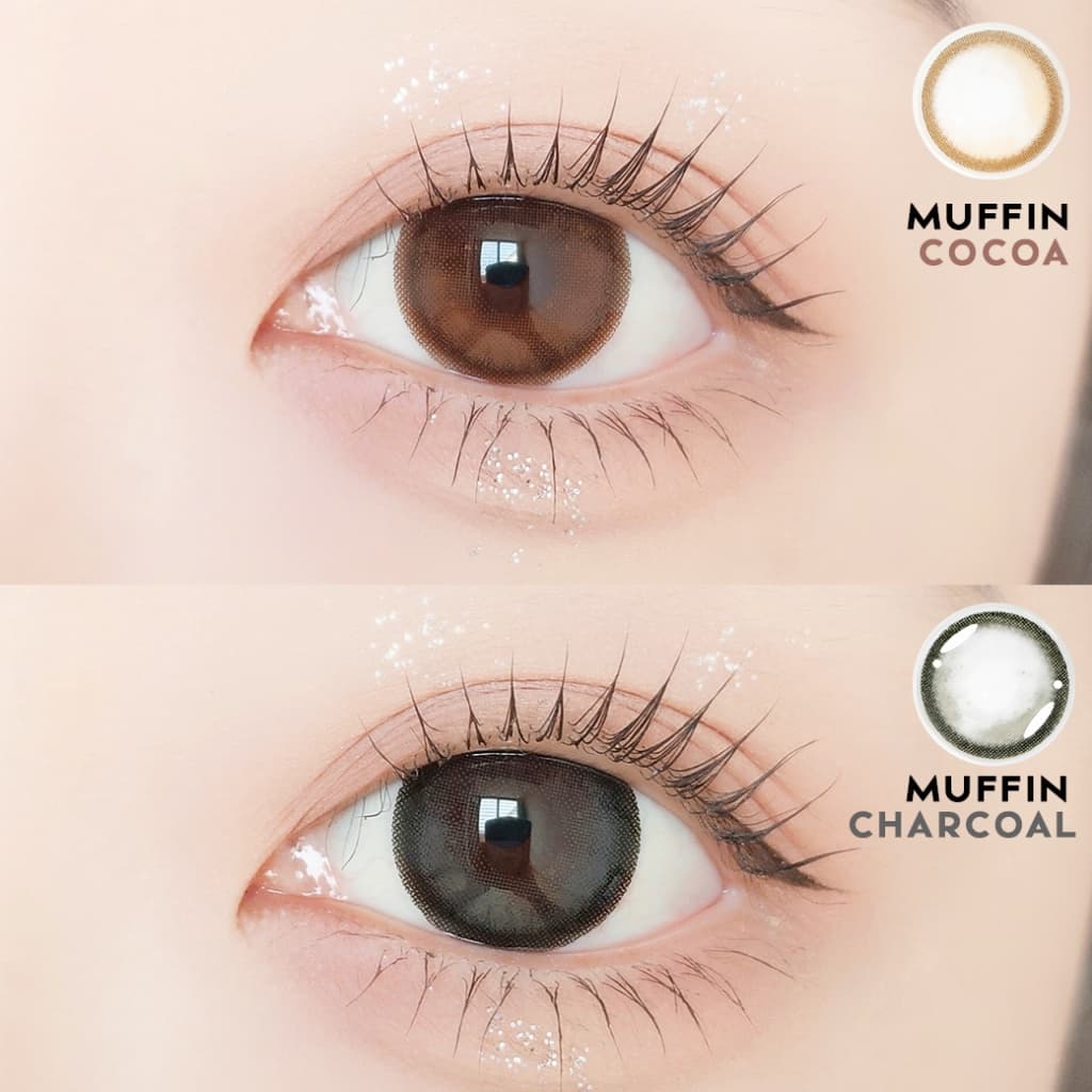 Ultraslim บางพิเศษ Candylens รุ่น Ultraslim รุ่น Muffin สี น้ําตาลและเทา 00-10.00 ฟรีตลับ ราย 1 เดือน